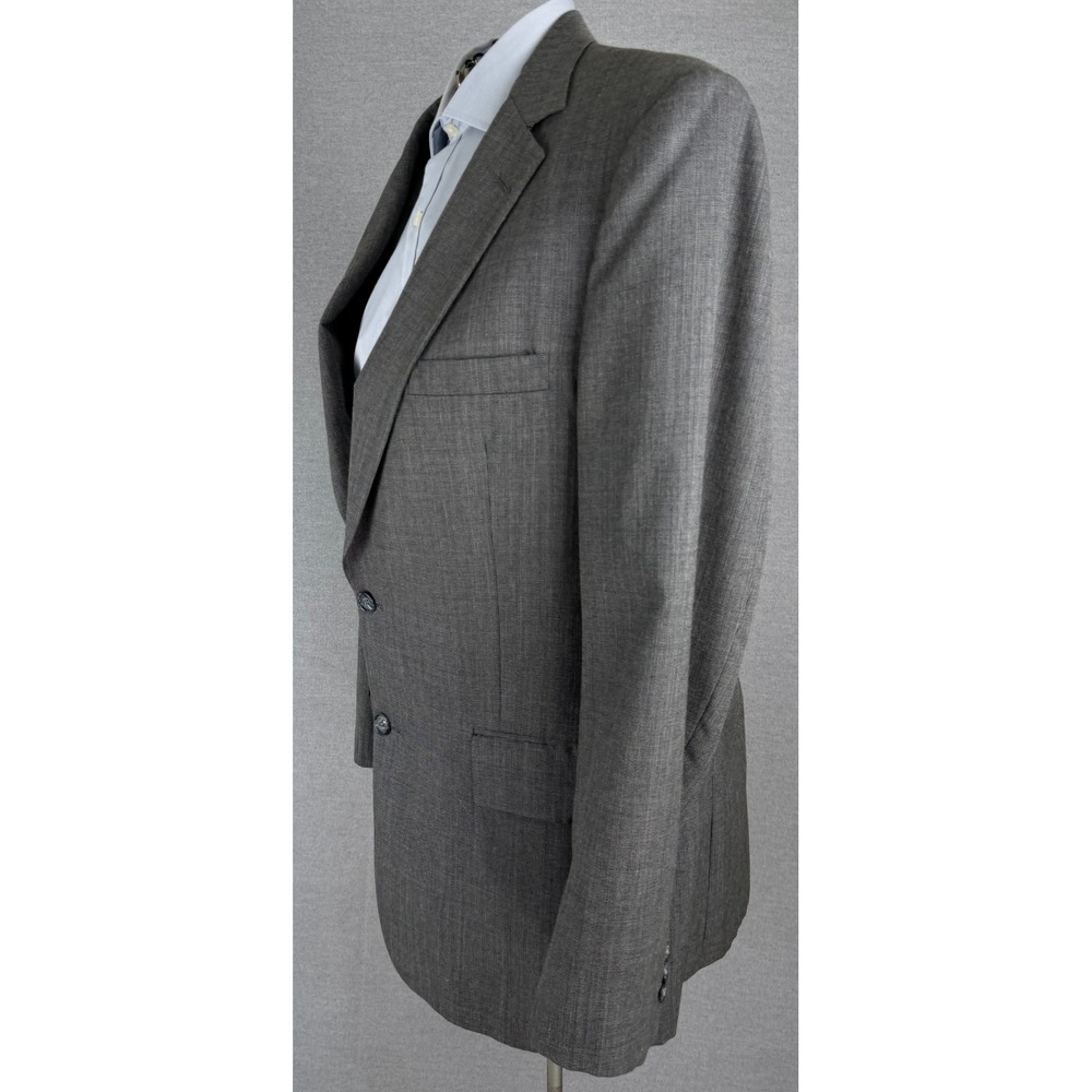 Botany 500 Mens 2 Piece Suit Gray Micro Pattern Blazer Trousers 36x30.5 42R - Picture 2 of 13